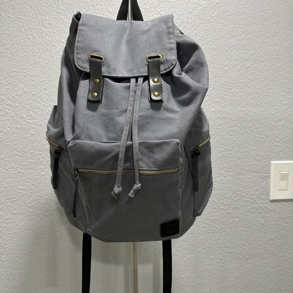 SYDNEY PAIGE X BAZIC Products GUIDI Rucksack Backpack, 18", Gray